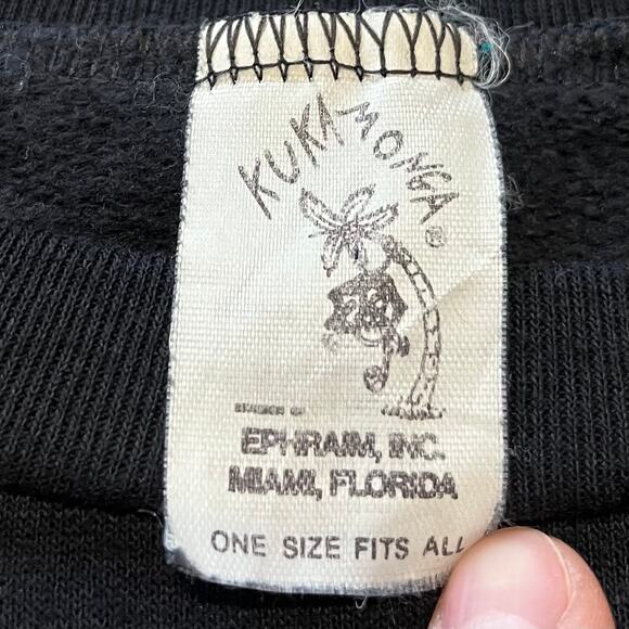 Vintage Watch and Dial Painted Black Crewneck Medium - Picture 3 of 6